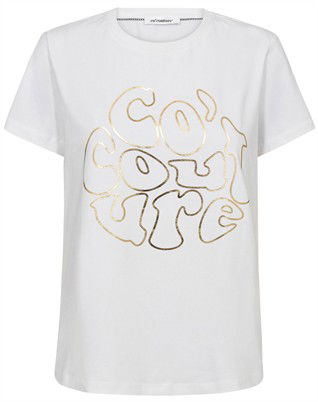 CoCouture CC Foil T-shirt - Whitegold